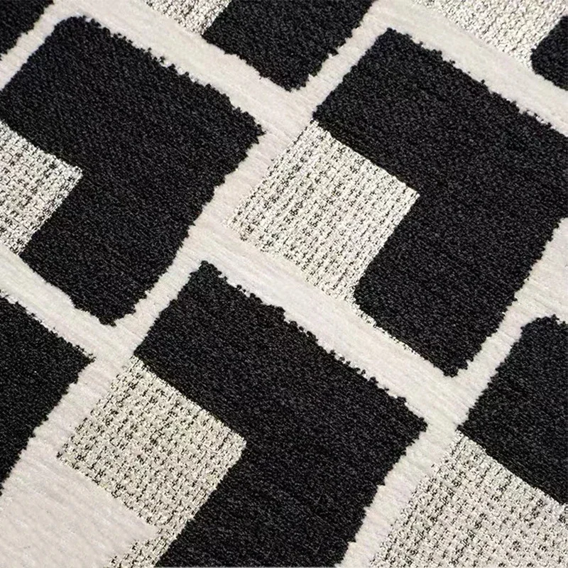 Nordic Modern Simple Light Luxury Cushion Cover Black Gold Geometric Texture High-end Living Room Sofa Pillow Covers Decorative