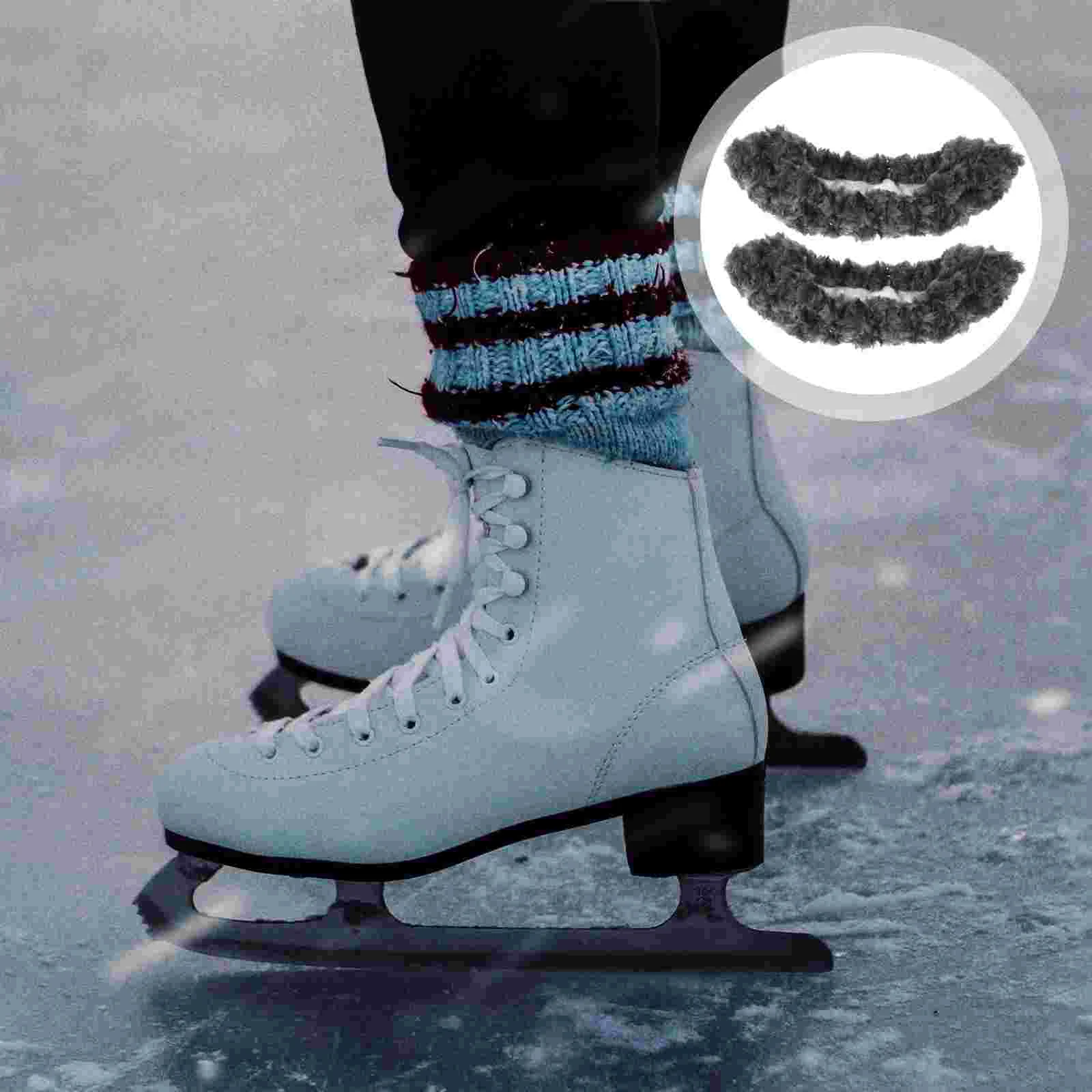 Professional Ice Skates Covers Blade Guards Gray L Size Fits 37 39 Anti Rust Towel Inside Protective Pads For Sports Bag