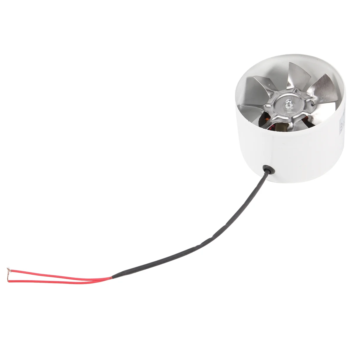 พัดลมท่อระบายความร้อน220V สีขาว-4นิ้ว
