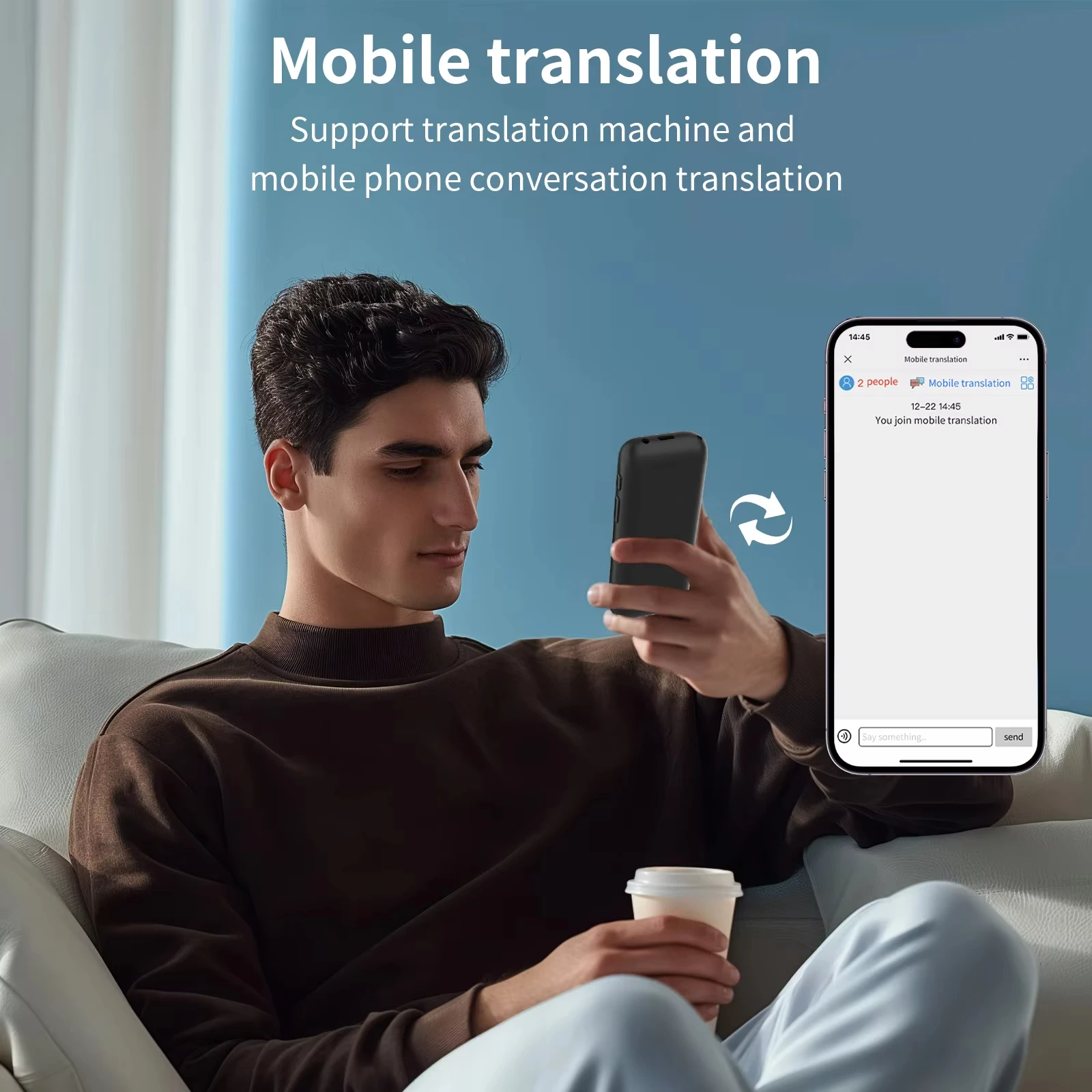 مترجم AI محمول 138 لغة ترجمة صوتية 17 ترجمة غير متصلة بالإنترنت جهاز ترجمة الترجمة الفورية S80