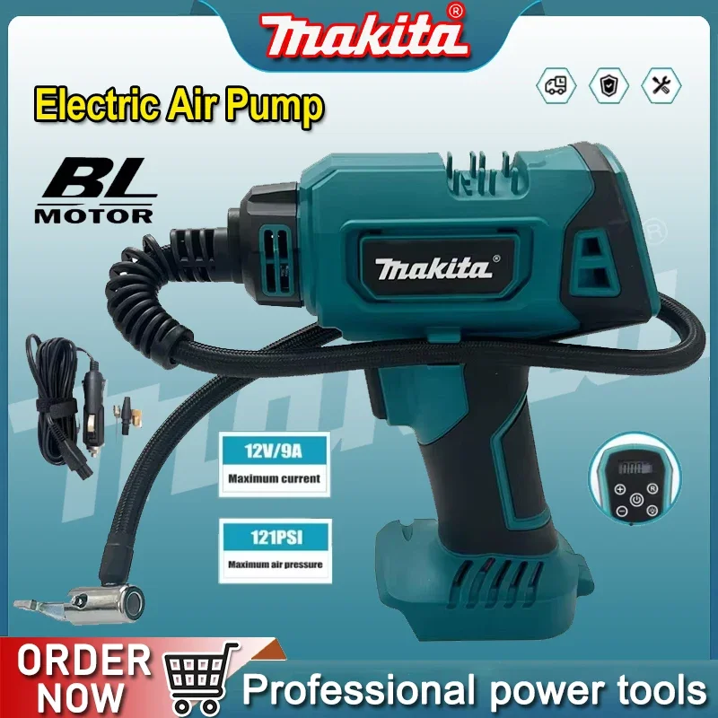 

Makita Automatic Cordless Inflator Electric Air Pump Car Tire Handheld Air Compressor For Makita 18V Battery For Car/Truck Tires