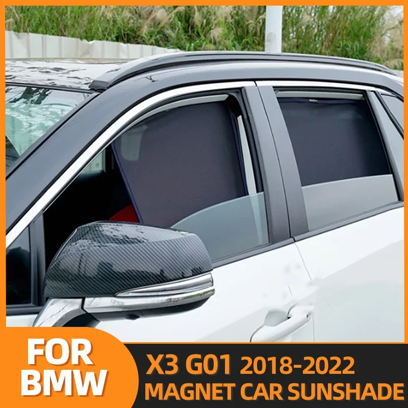 

Автомобильный солнцезащитный козырек для BMW X3 G01 2018 2019 2020 2021 2022, оконные шторы, солнцезащитный козырек, теневая сетка, стекло, защита от солнца
