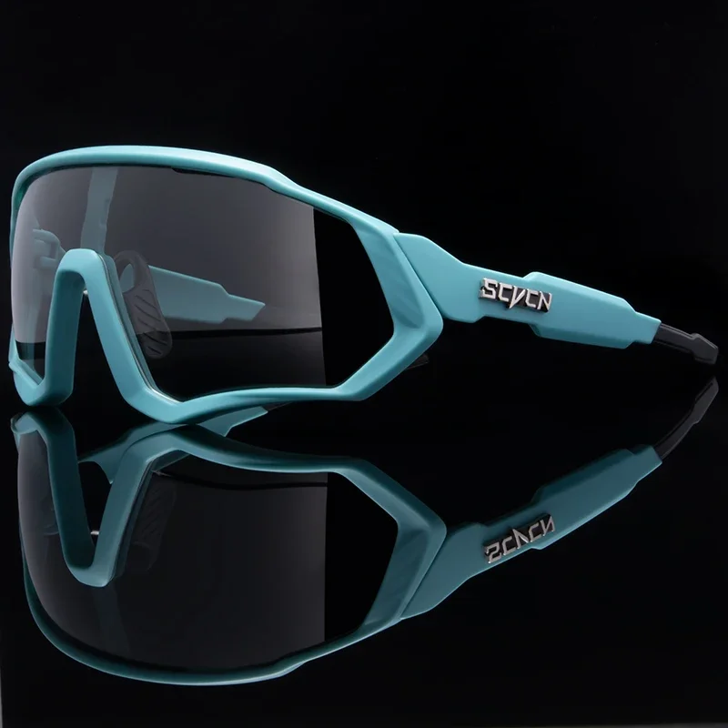 Lunettes de soleil photochromiques polarisées pour le sport, lunettes de vélo, lunettes de vélo de montagne, lunettes de soleil de route, UV400, nouveau style