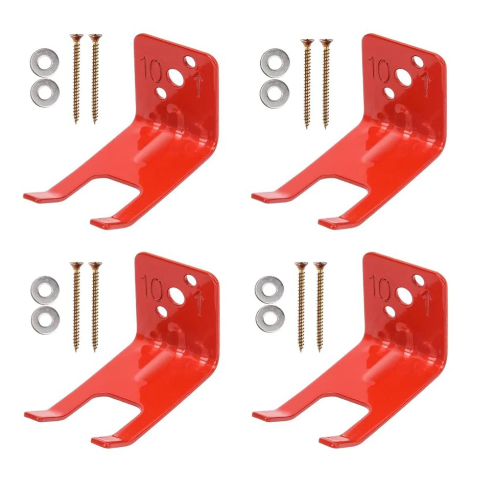 

4 Pcs Wall Hanging Inclined Hole Fire Bracket Hooks Heavy Duty Fire Mounts Wall Mounted Hook Holder Hanger Hardware