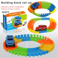 Children's Fun Assembly Electric DIY Set Varied Styling Of Track Racing Puzzle Toy Holiday Gifts