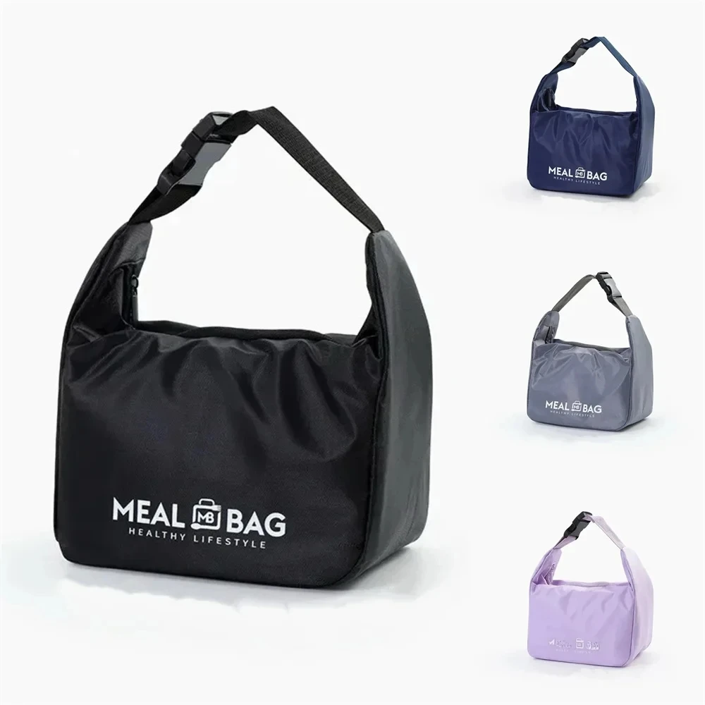 

Изолированная водонепроницаемая сумка для обеда с утолщенной алюминиевой фольгой, портативный ручной термобокс для обеда для офисных работников и студентов -