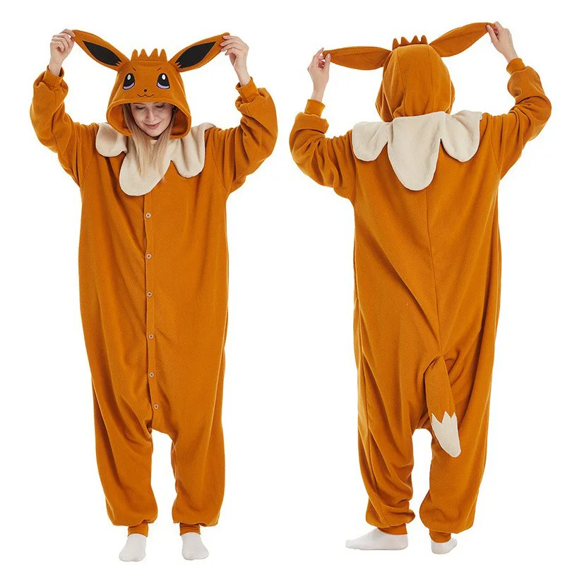 Bandai Hot Koop Snorlax Squirtle Mewtwo Onesie Gengar Cosplay Kostuum Cartoon Halloween Volwassen Anime Kat Eevee Pyjama Pijama