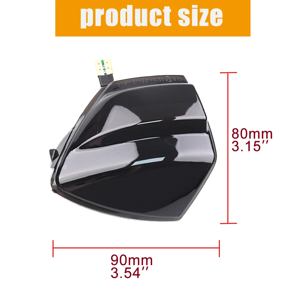 Dynamic Side Wing Mirror Indicator Light LED Turn Signal Light For Ford C-MAX Kuga C394 2008-2012 S-Max 2007 2008 2009 2010-2014