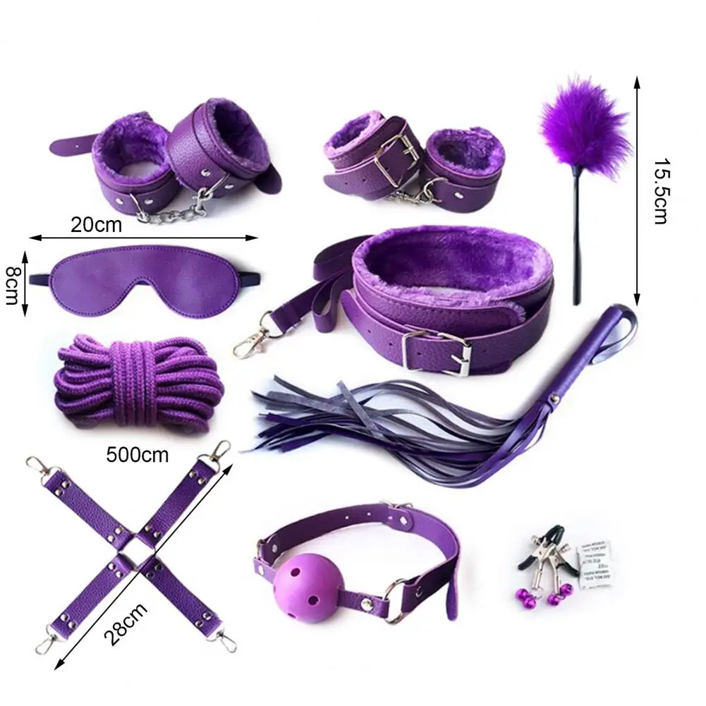 1 Set Sexy Bondage Sex Toys Alternative Binding Webbing Plush Passion Education Fun Toy Set Adult Sex Products