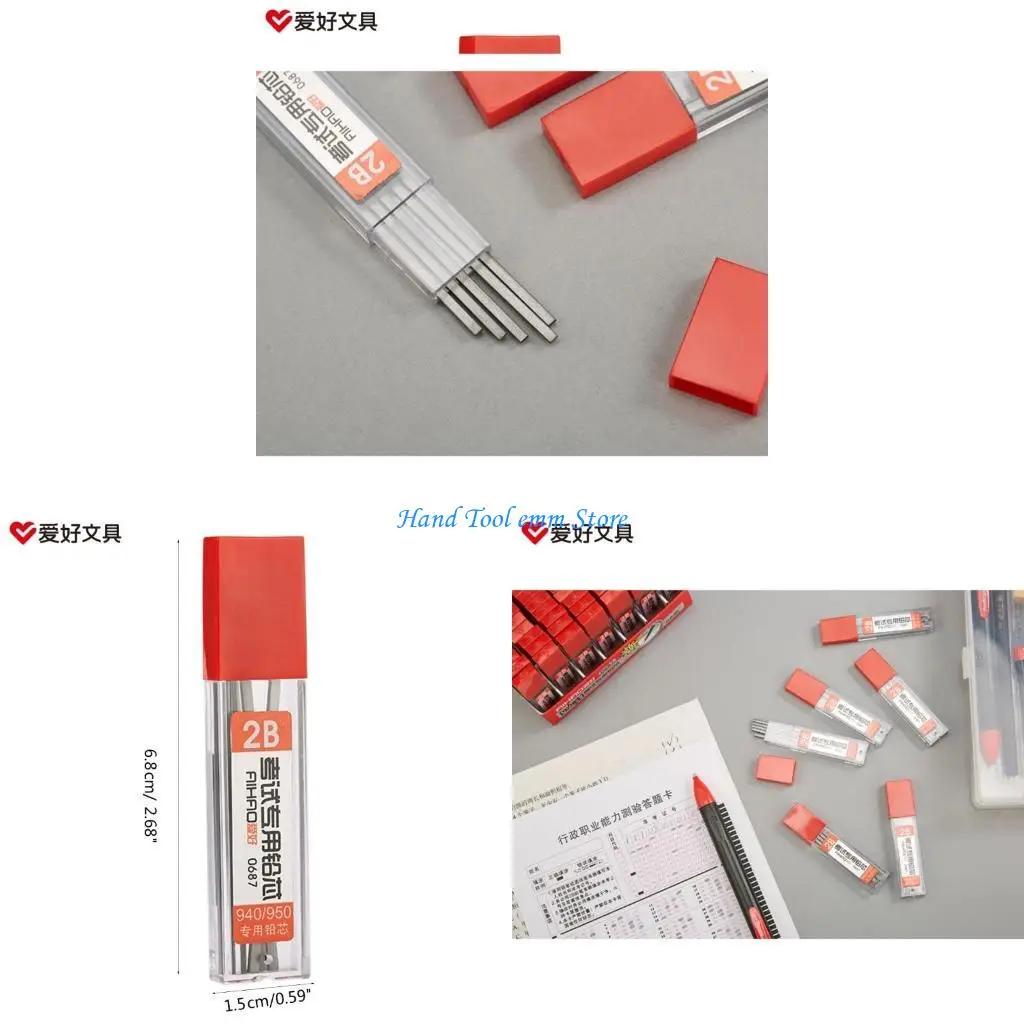 

H37F 2B Refills 5Pcs Per Tube Break Resistant Stationery Supplies