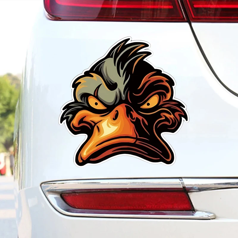 Bad Duck Angry Face Evil Vinyl Stickers For Cars, Trucks, SUVs, Vans, Windows, Bumpers, Walls, Laptops And Any Smooth Surface
