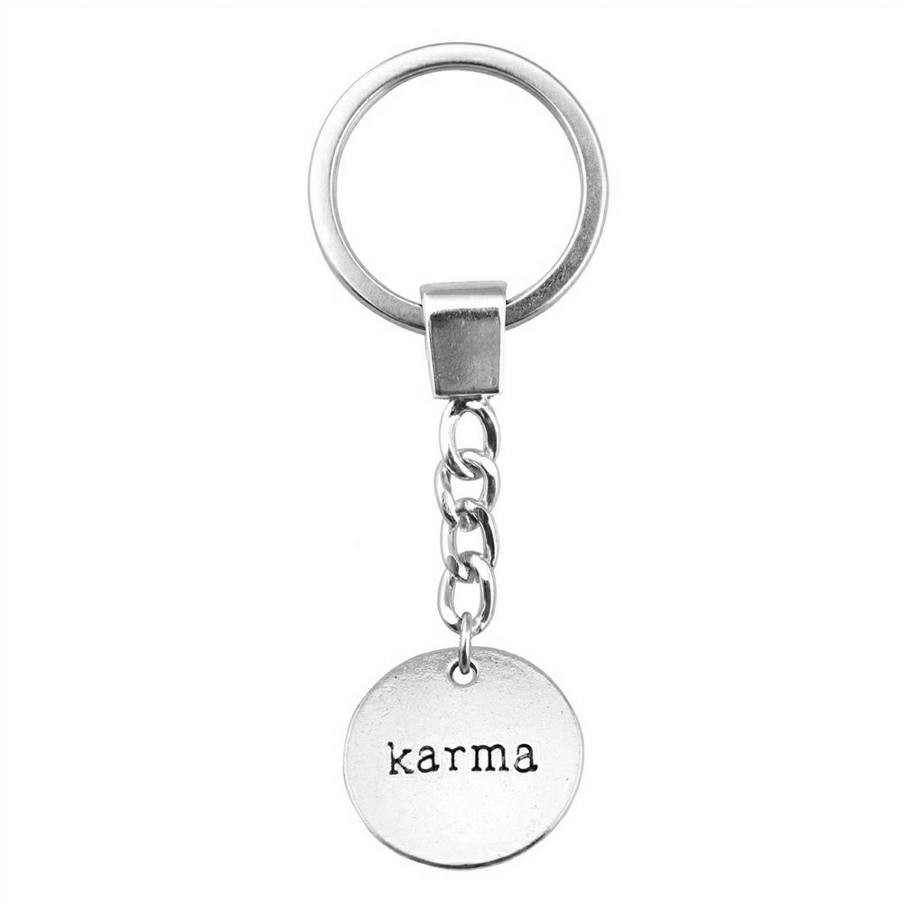 1pcs Karma Key Chain Accesories Jewelry Supplies Ring Size 30mm