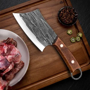 Stainless Steel-Forded Shop Blackle Knife, Slicing Knife Fish, Wooden Fist, Meat Cutle Kitchen, Chef Cut, Cook, 4 12 Main Sales Cutle - №3