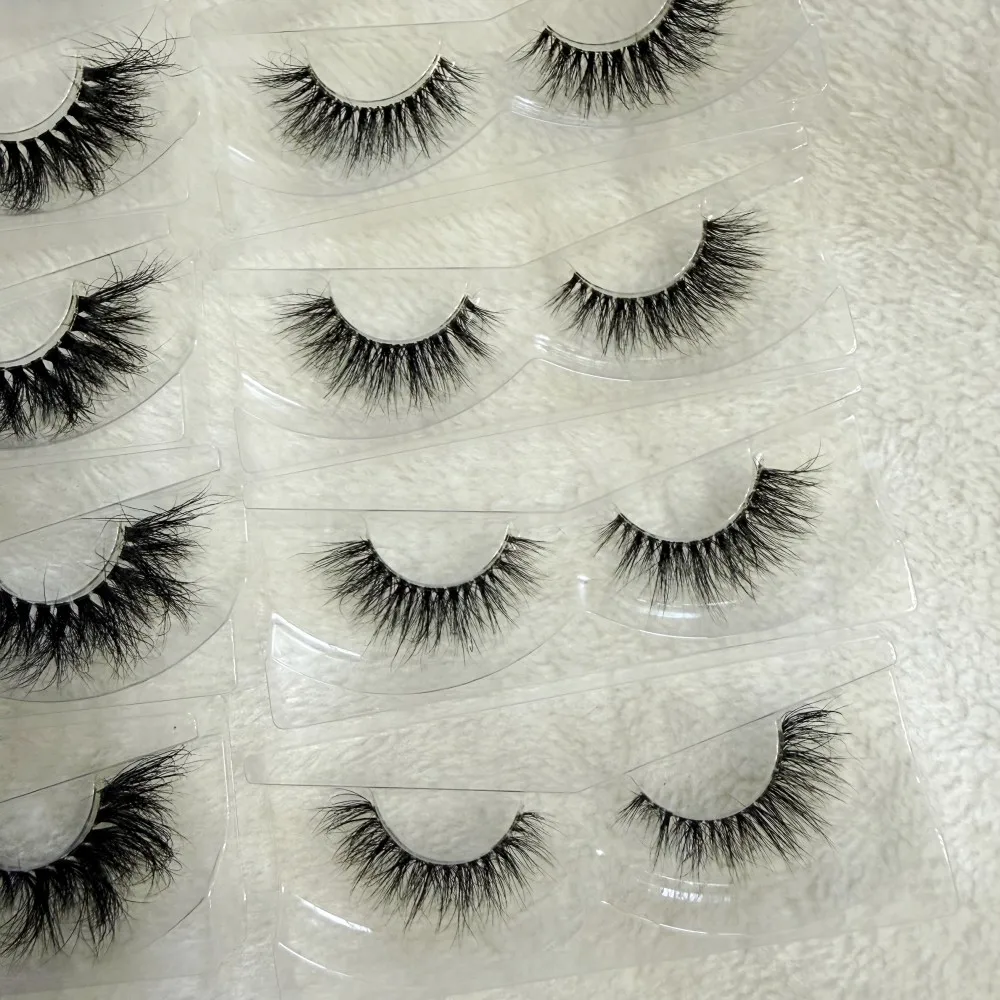 

Wispy Mink Eyelashes Bulk Eyelash Mink Lashes Clear Band Mink Eye Lashes Wholesale 10 pairs