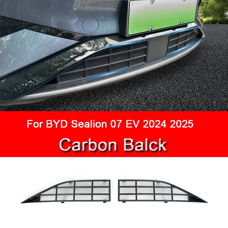 Snap On Insektensicheres Netz, Auto-Frontgrill, insektensicheres Netz, Kühler-Kondensator-Schutzhülle für BYD Sealion 07 EV 2024 2025