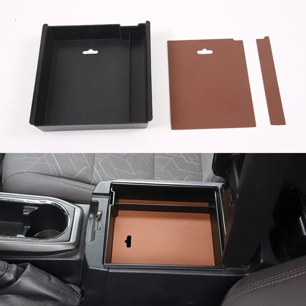 ABS Car Center Console Organizer Tray Central Armrest Storage Box For Toyota Tacoma  2016-2019 Car Interior Tidying Accessories