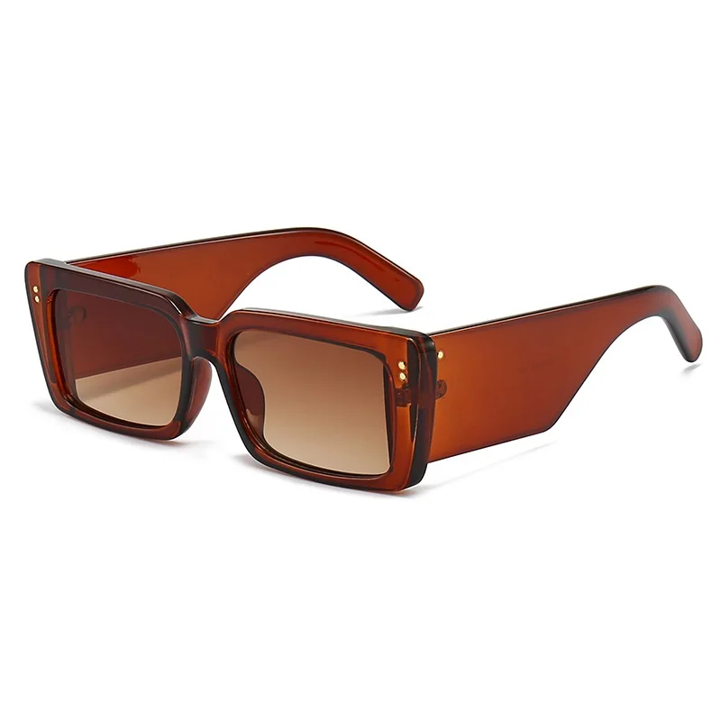 Gafas de sol cuadradas para hombre y mujer, lentes de sol cuadradas con patas anchas, de viaje, UV400, de diseñador de marca Retro de lujo, nuevas