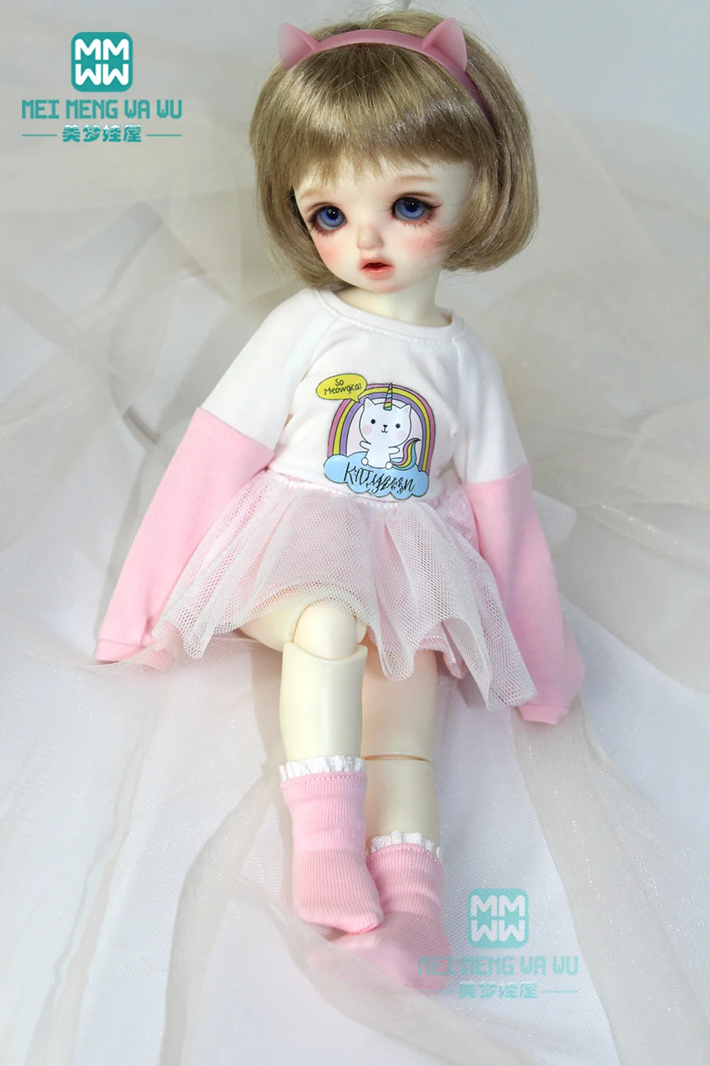 

Одежда для кукол BJD для 28-30 см 1/6 YOSD Модный спортивный костюм розовый, желтый, черный, синий