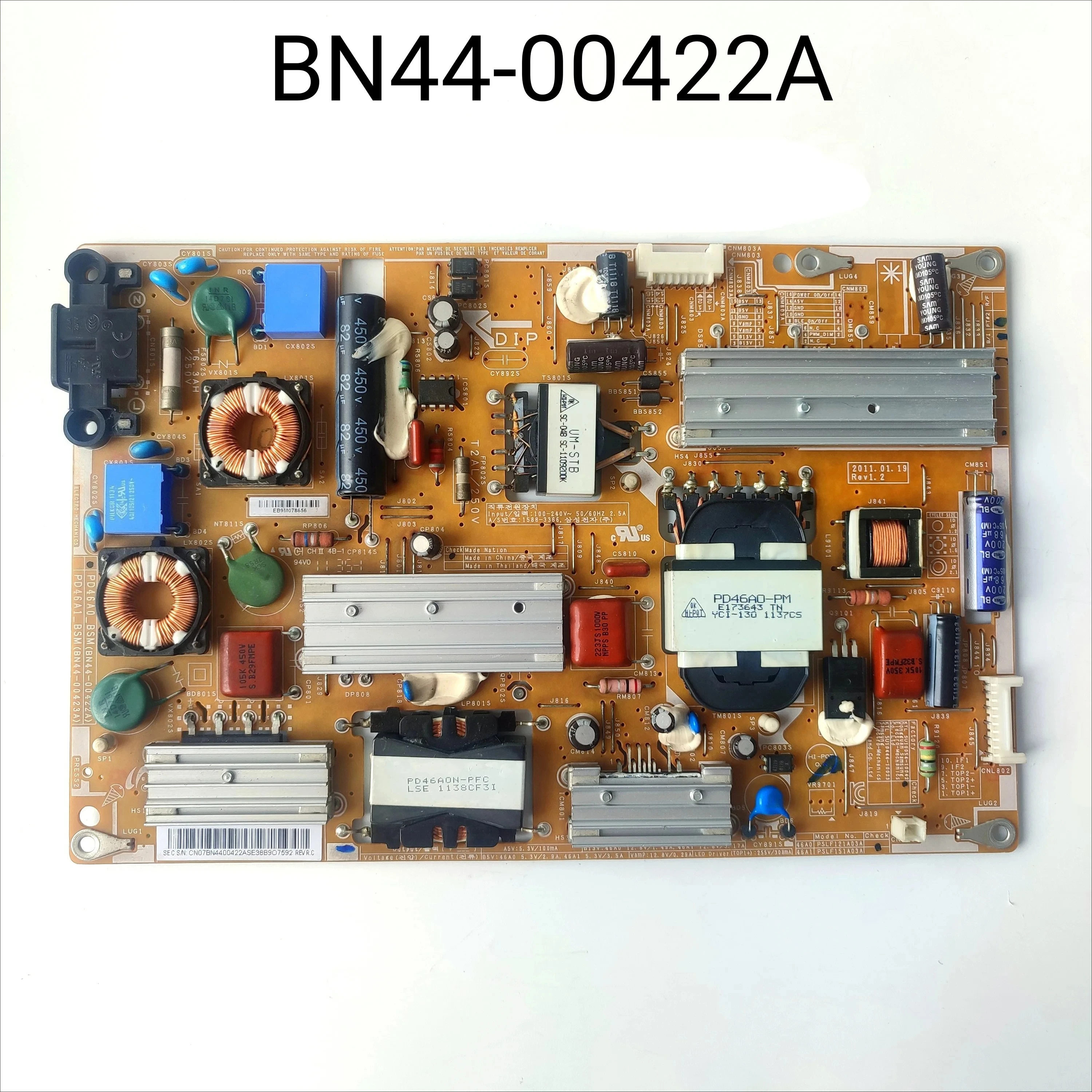 

Good Test BN44-00422A BN4400422A Power Supply Board For UN40D5500 UN40D6000 UN46D6003 UN46D6300 UN46D6050 UE37D5520 UE37D5000