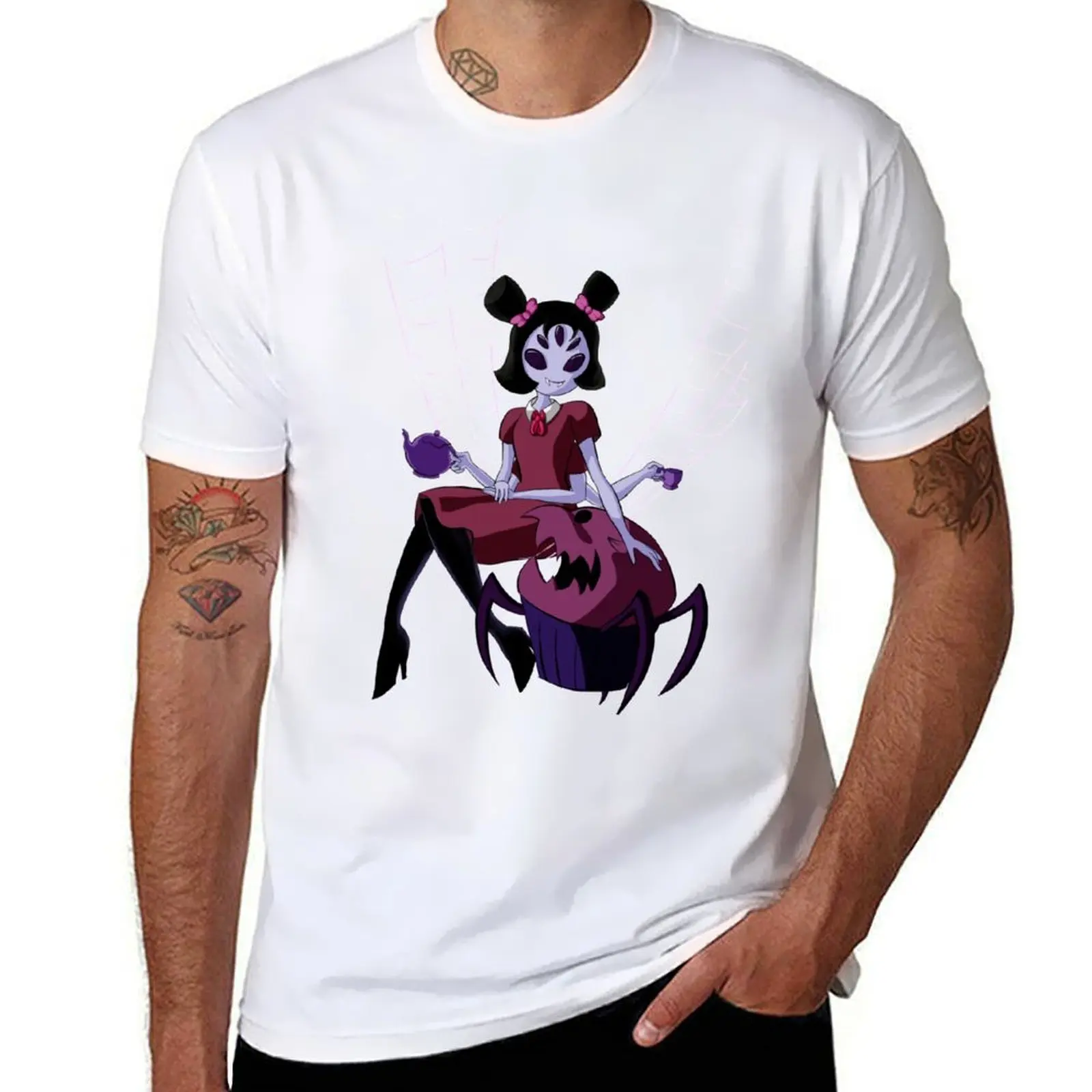 

Muffet and Cupcake T-Shirt man t shirt luxury t shirts cotton 100% T-Shirt