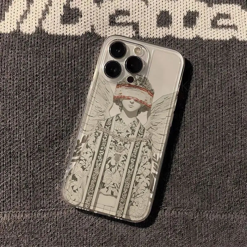 حافظة لهاتف آيفون 17 برو ماكس اير X XR XSMax 16e 15 Pro Max 14 13 Mnin 12 11 Y2K غطاء ناعم شفاف #1