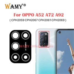 WAMY New Rear Back Camera Glass For OPPO A52 A72 A92 Camera Cover Replacement With Adhesive CPH2059 CPH2067 CPH2061 CPH2069