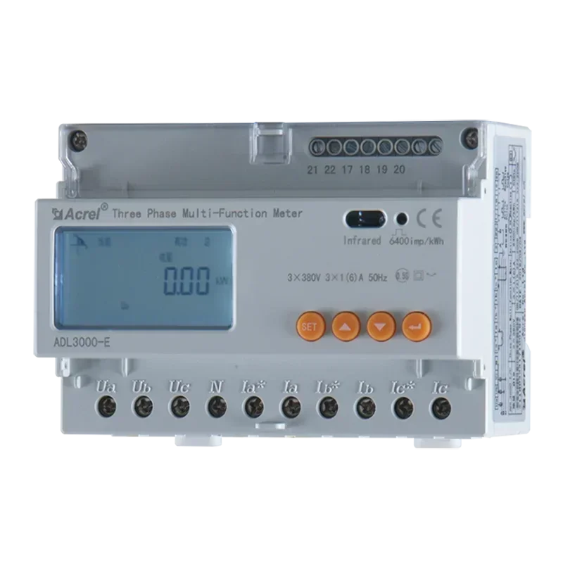 multifunction 3 phase din rail energy meter Acrel ADL3000-E digital voltage current power energy meter