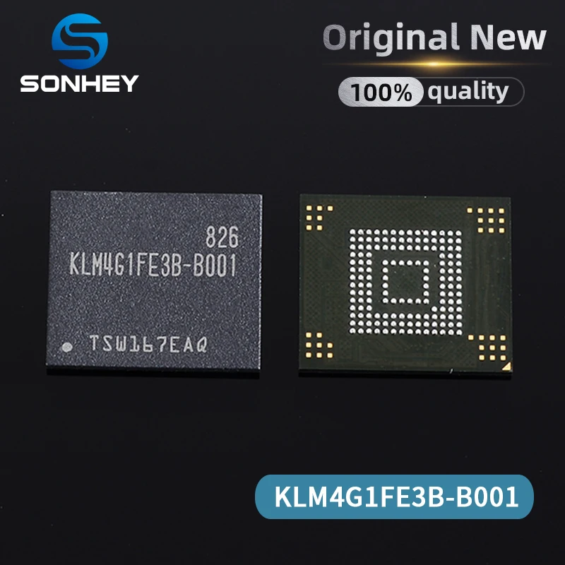 

(5-10piece) 100% New Original KLM4G1FE3B-B001 KLM4G1FE3B B001 4GB BGA EMMC Memory IC chip