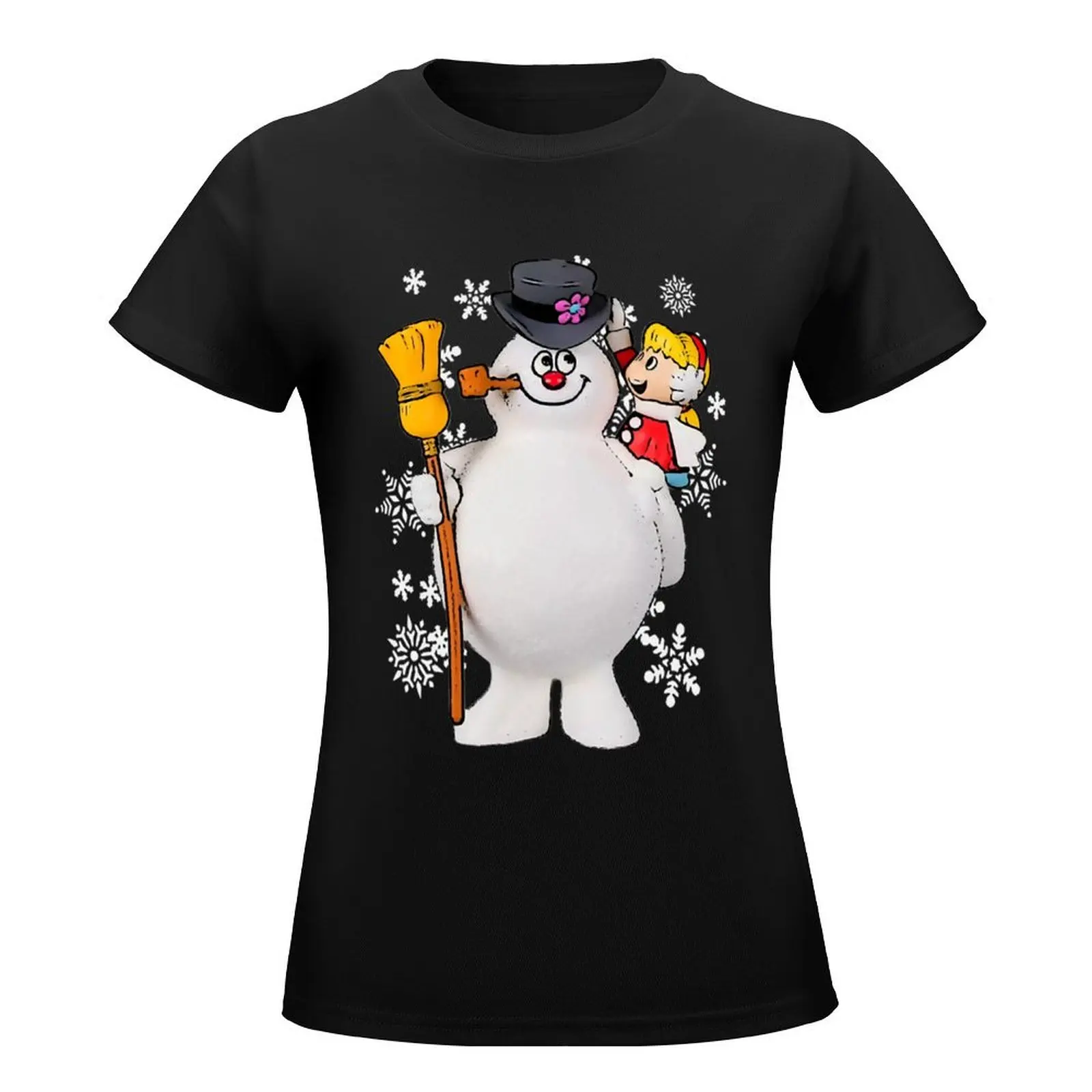 Frosty and Karen T-Shirt graphics summer clothes rock and roll t shirts for Women