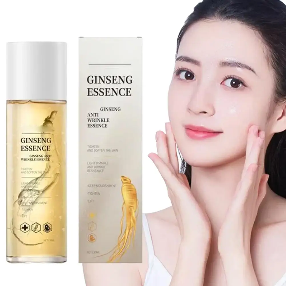 

120ml Ginseng Extract Firming Brightening Serum Anti-Aging Serum Serum Anti-Wrink Brightening Firming Geng U9D6