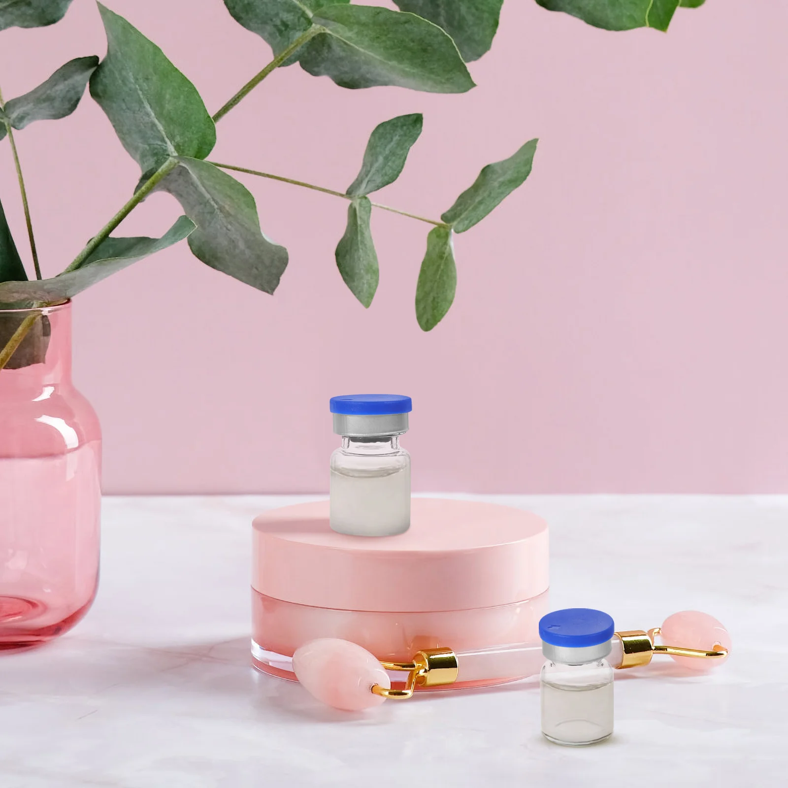 20 Pcs Glass Bottle Vial With Caps Storage Sample Vials Laboratory Small Powder