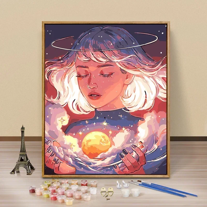 

Tulip DIY Digital Acrylic Flower Painting, Hand-Filled Landscape Painting, Explosion, 22787