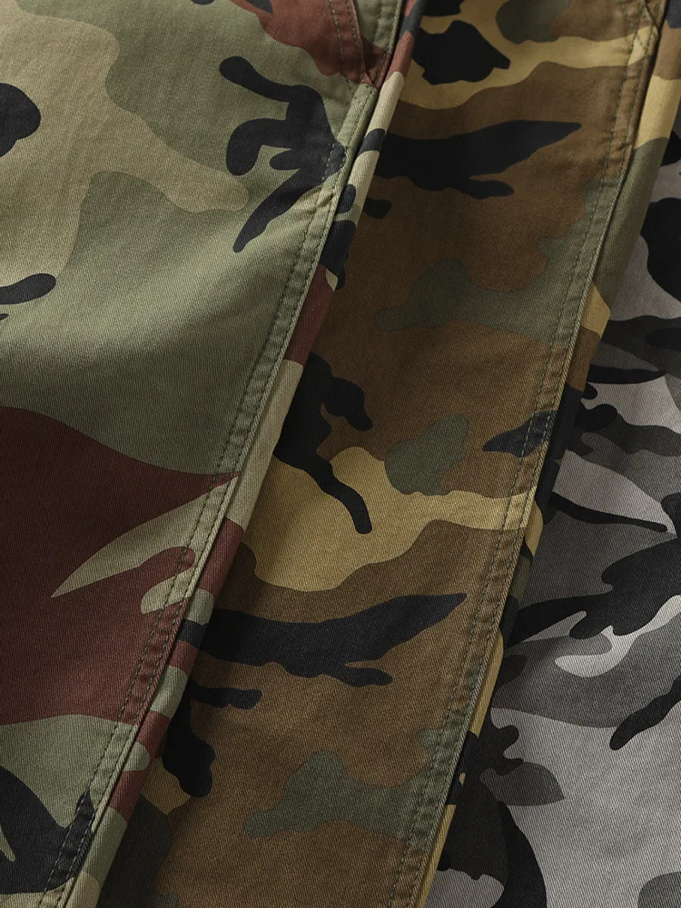 الأمريكية الرجعية التمويه العمل السراويل الرجال مستقيم الساق سليم صالح الثقيلة دو في الهواء الطلق عارضة السراويل الطويلة العسكرية حجم كبير