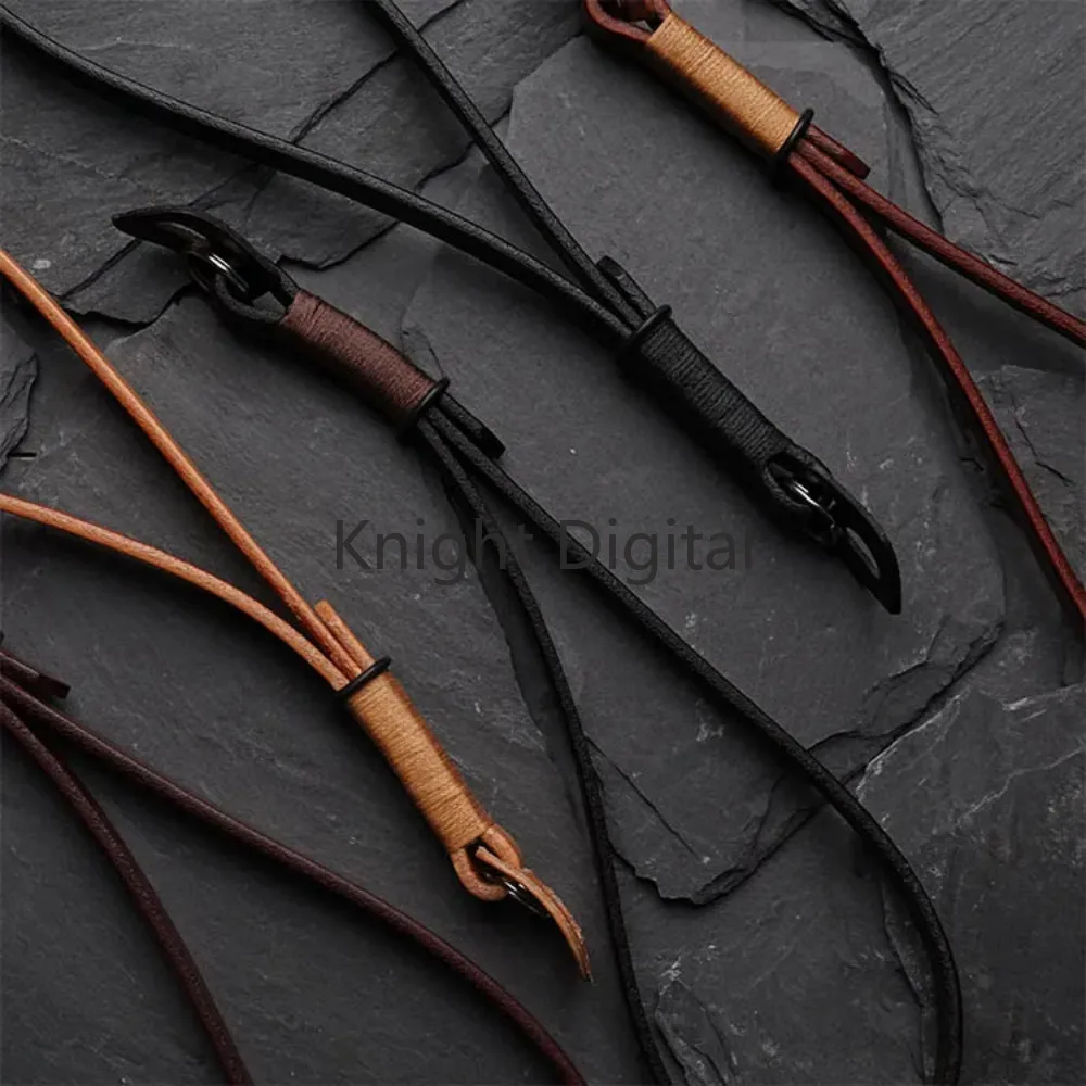 Handmade Genuine Leather Camera Wrist Strap(Winding)