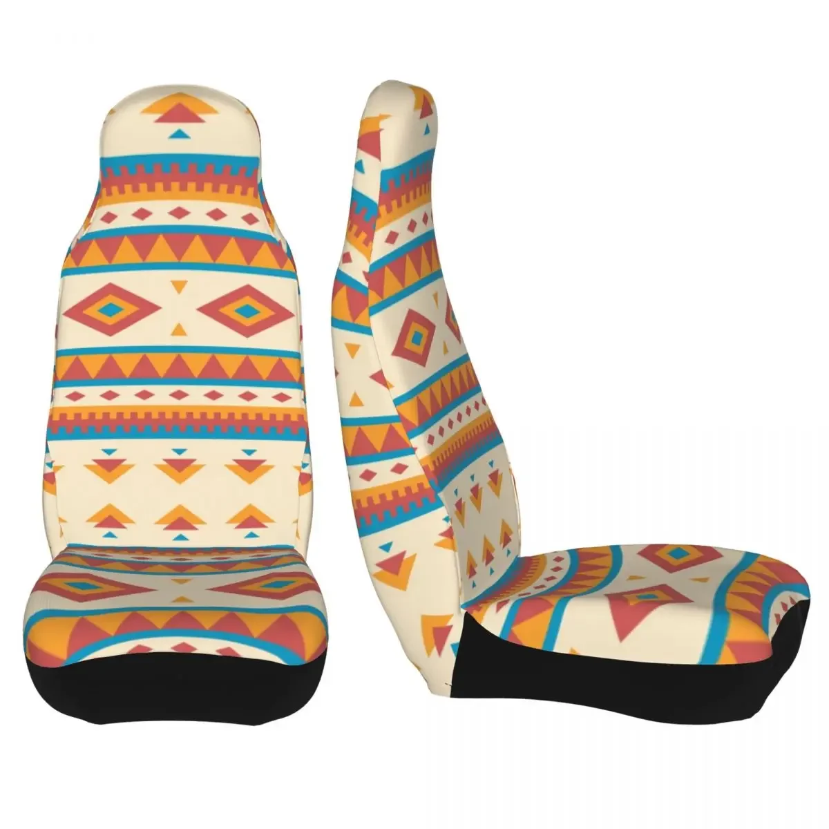 Boho Pattern Geometric Bohemian Universal Car Seat Cover Four Seasons AUTOYOUTH Car Seat Mat Polyester Fishing