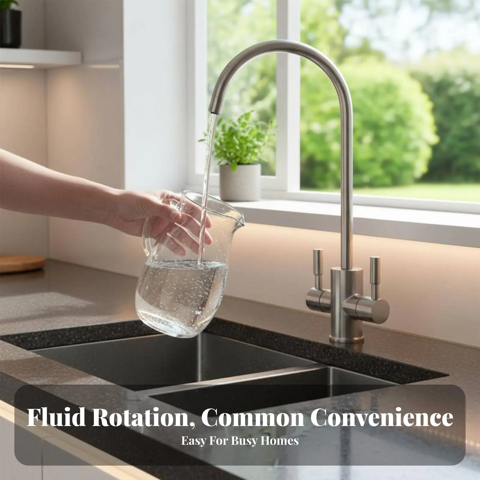 

Gooseneck Drinking Faucet Quick Connect Operating Faucet Operating leverHandle Dispenser Tap Classic and Design Easy to Install