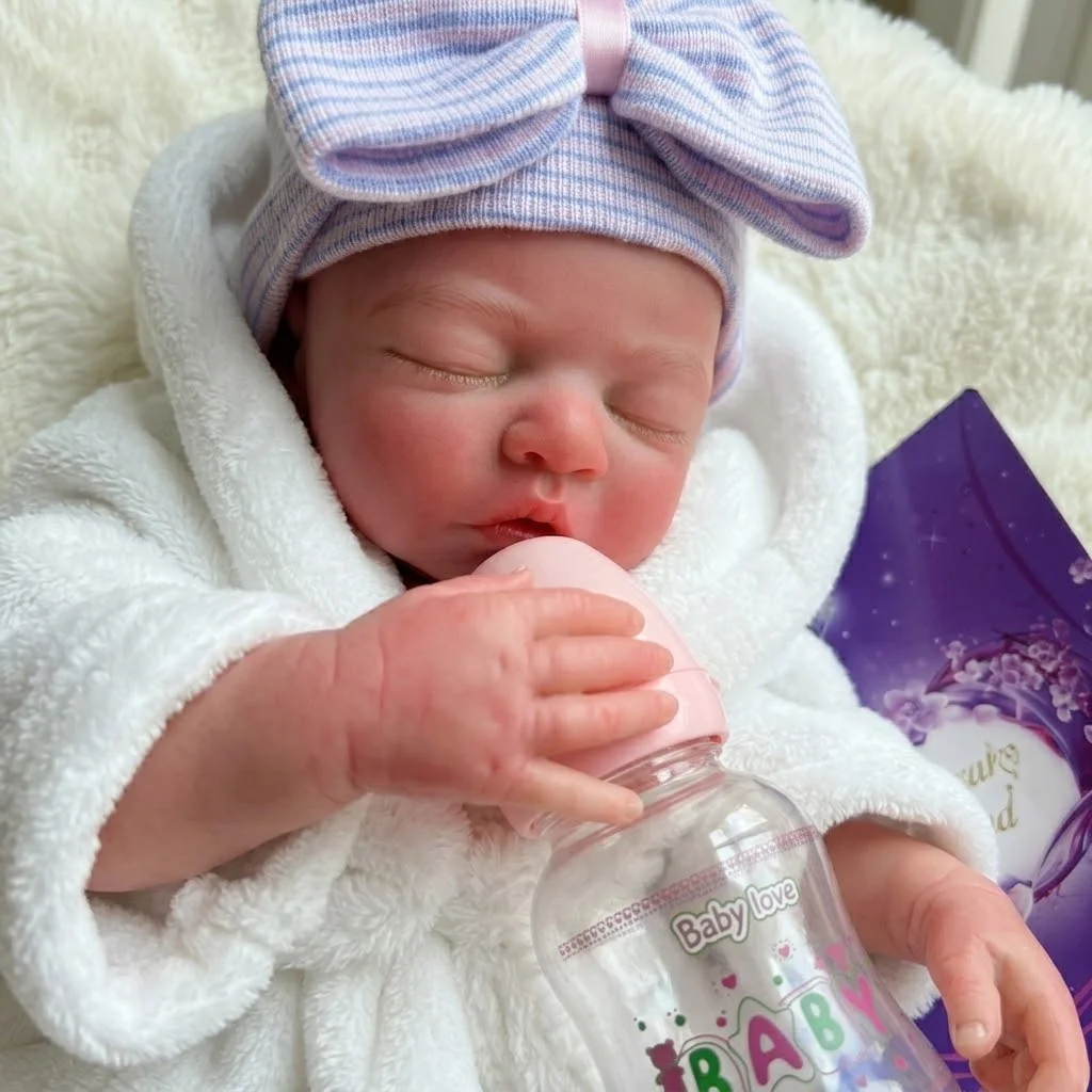 16 Inch Silicone Bebe Reborn Baby Doll Sleeping Handmade Newborn Doll For Birthday Gifts