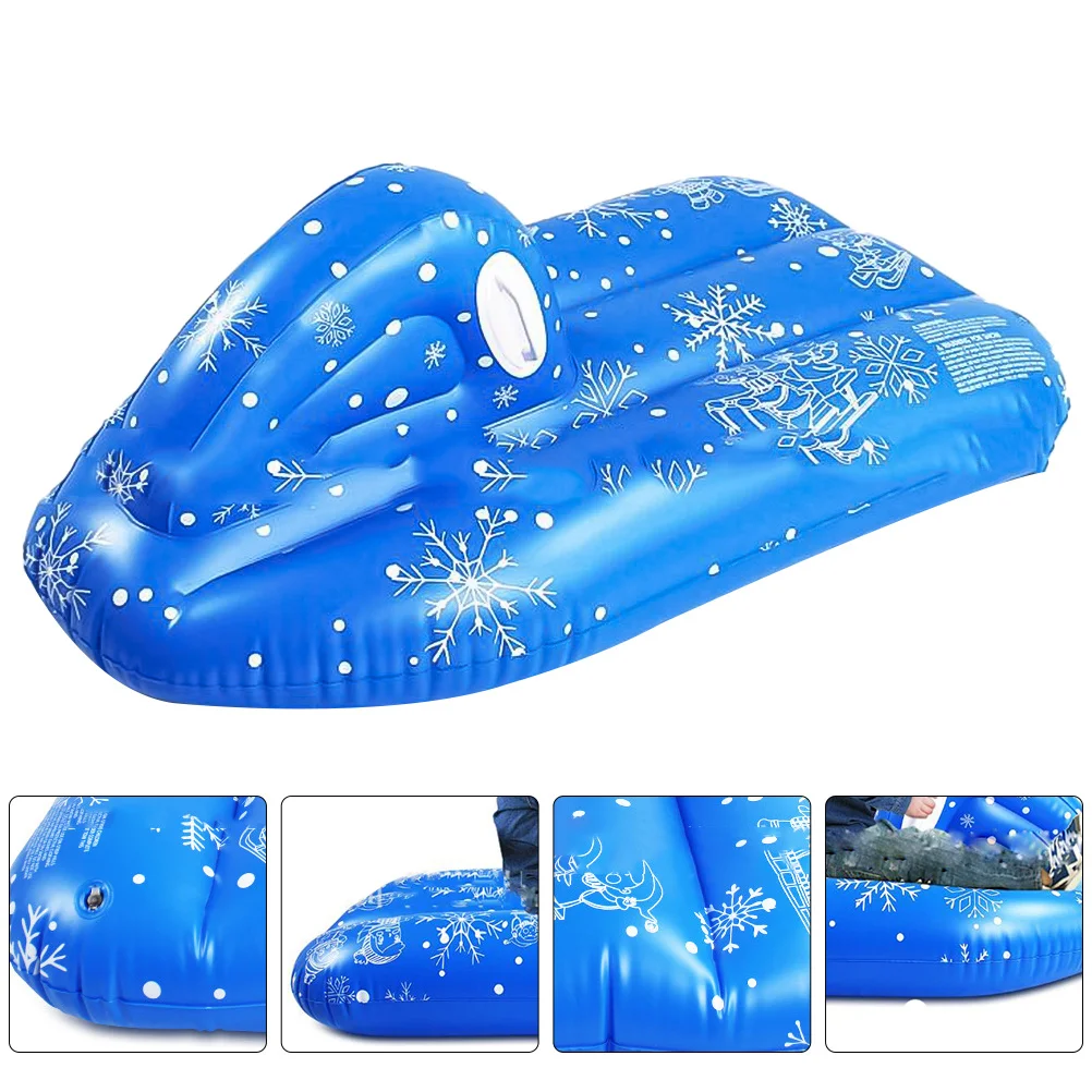 

Inflatable Tube Durable Pvc Snow Sled Leakproof Foldable Lightweight Outdoor Snow Wearproof Sturdy Handles Easy Clean