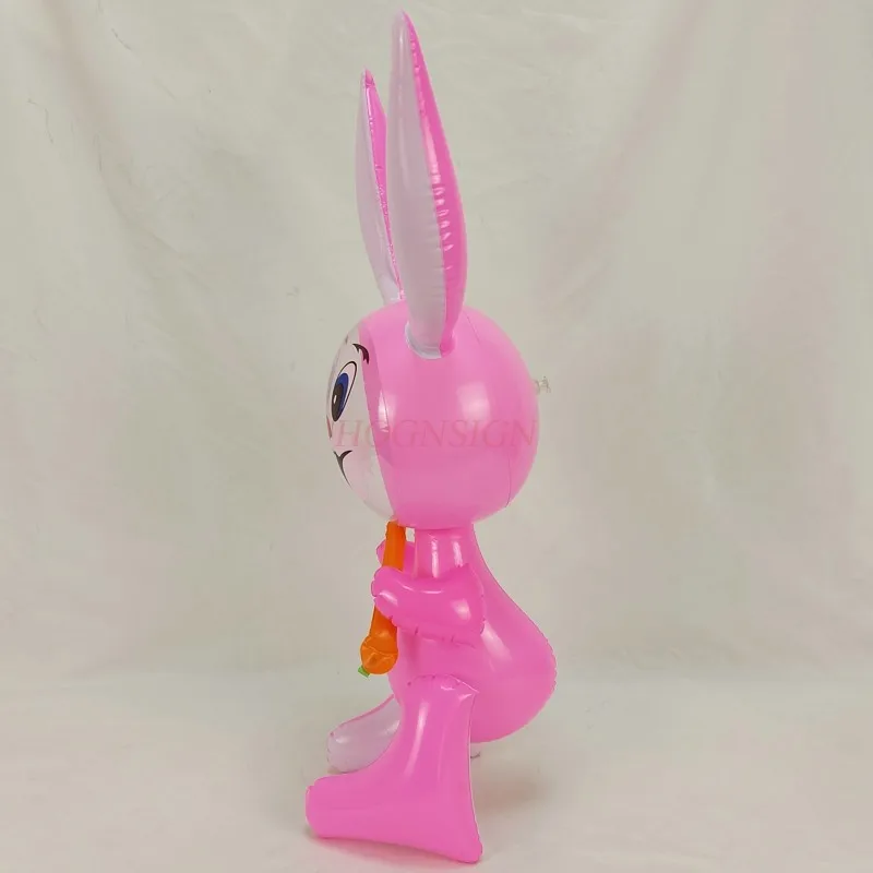 Large Pvc Toys Inflatable Animals 2-4 Years Lovely Radish Rabbits Kindergarten Children\'s Toy Funny Birthday Party Gifts 2021
