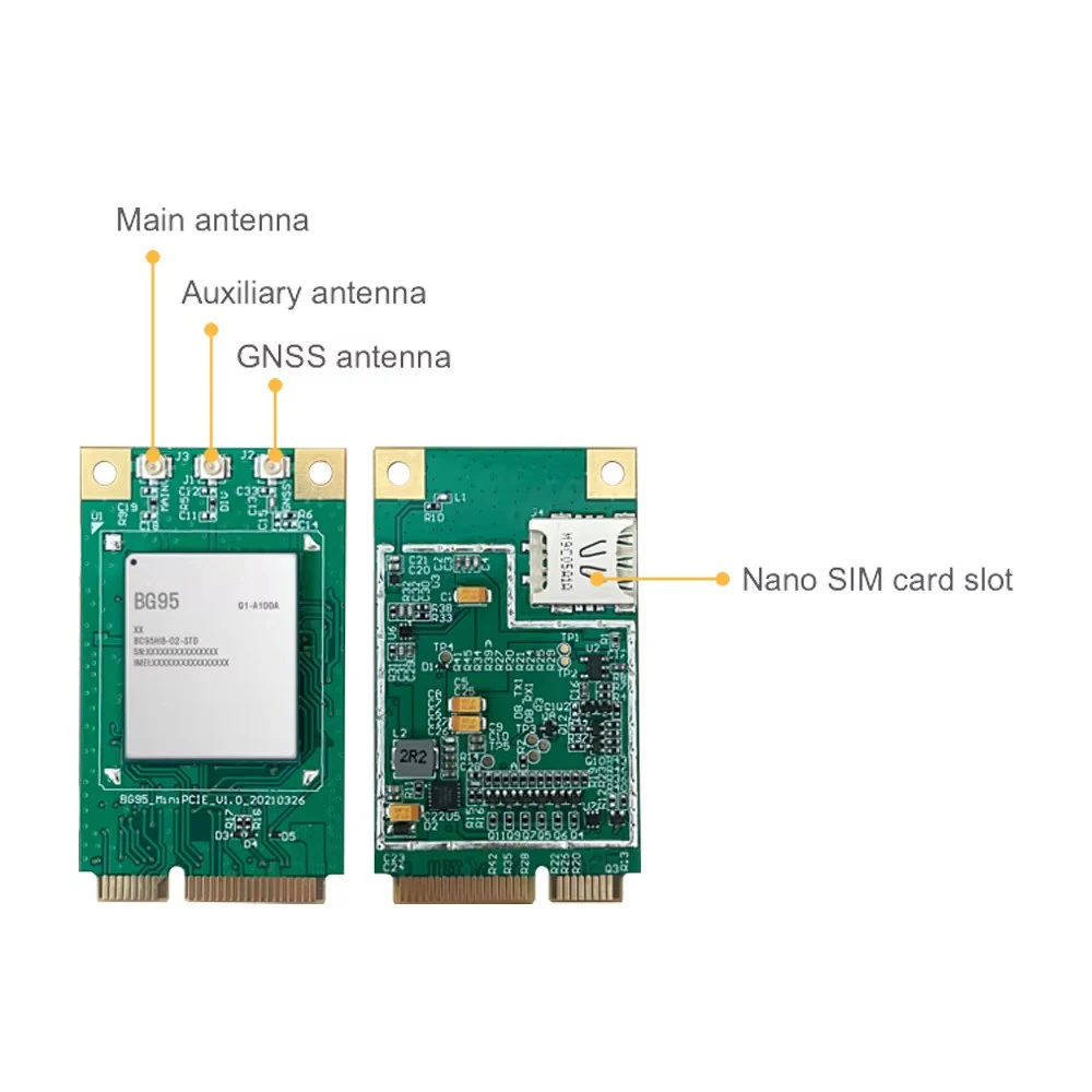 BG95 BG95-M3 MINI PCIE Module LTE Cat M1/Cat NB2/EGPRS Modem USB Adapter GPS 4G PCB FPC Antenna