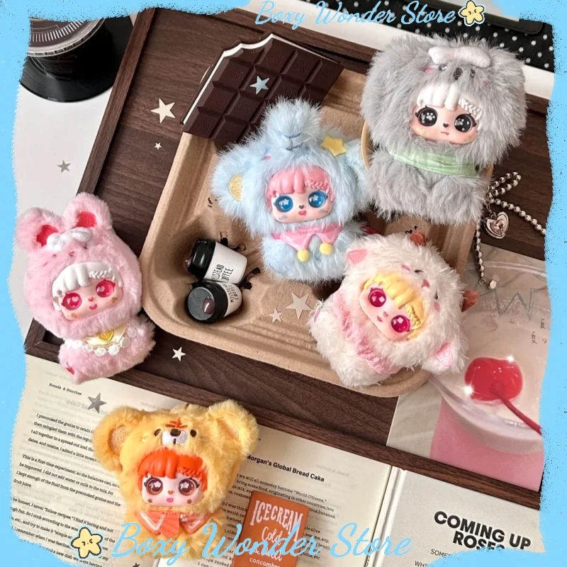 

Серия Sanmi Little Treasure, слепая коробка, Коллекционная фигурка, модная игрушка, кукла, ручной дисплей, подарок