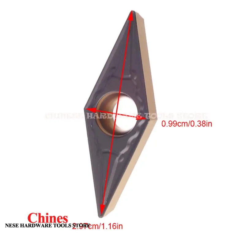مقاومة عالية للتآكل VBMT160404-GM SP3200 إدراج تحول فولاذي: تصميم مشقوق بلونين لأداء القطع الأمثل