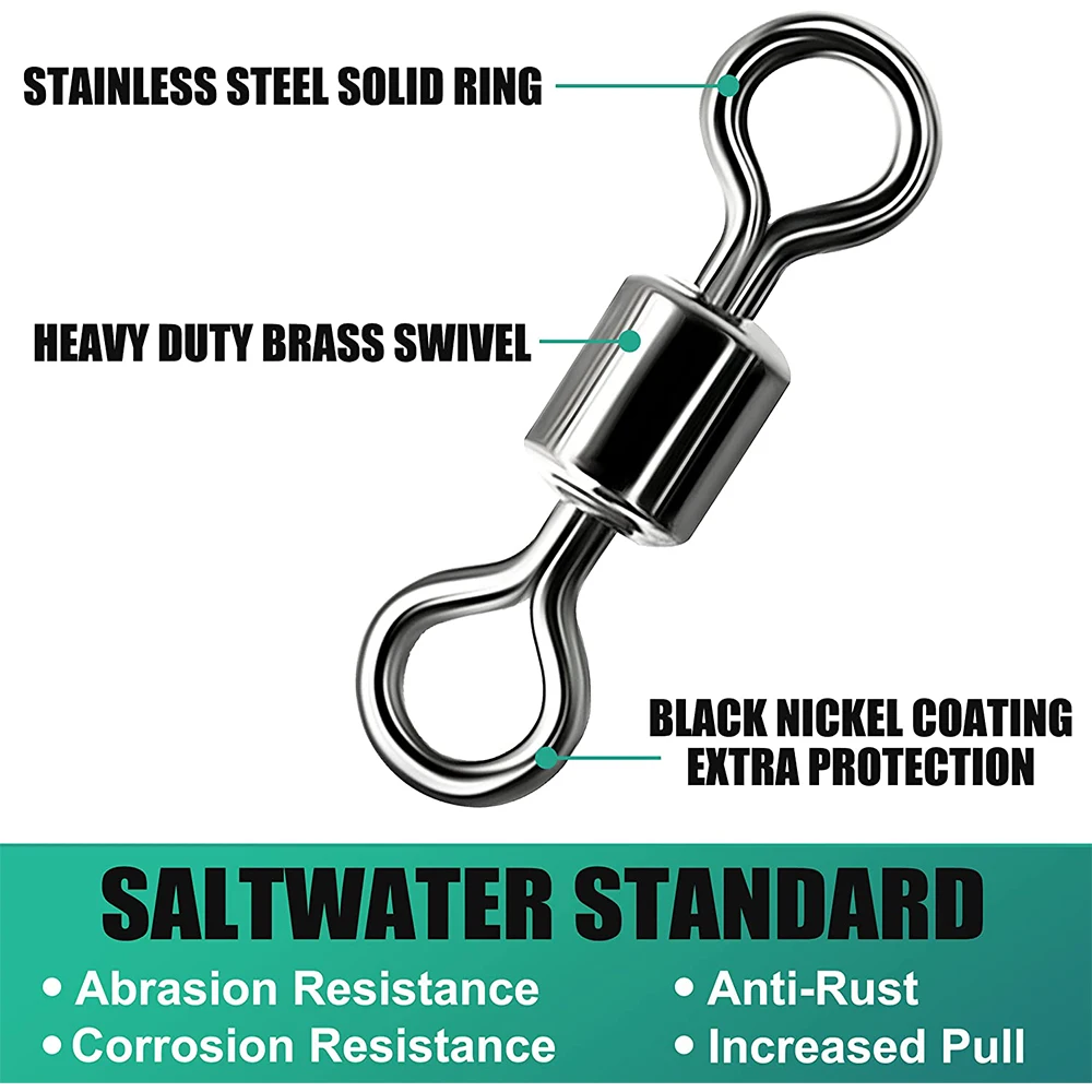 40Pcs Colorado Spinner Blades Fishing Lures Making Kit with Split Rings Rolling Swivels for Trout Salmon Bass Walleye Rig image 5