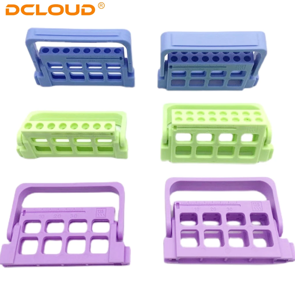 Portable Dental Endo Files Holder Drill Storage Stand Endo Tray for Endodontic Files Organizer Endo Box Dentis Lab Instrument