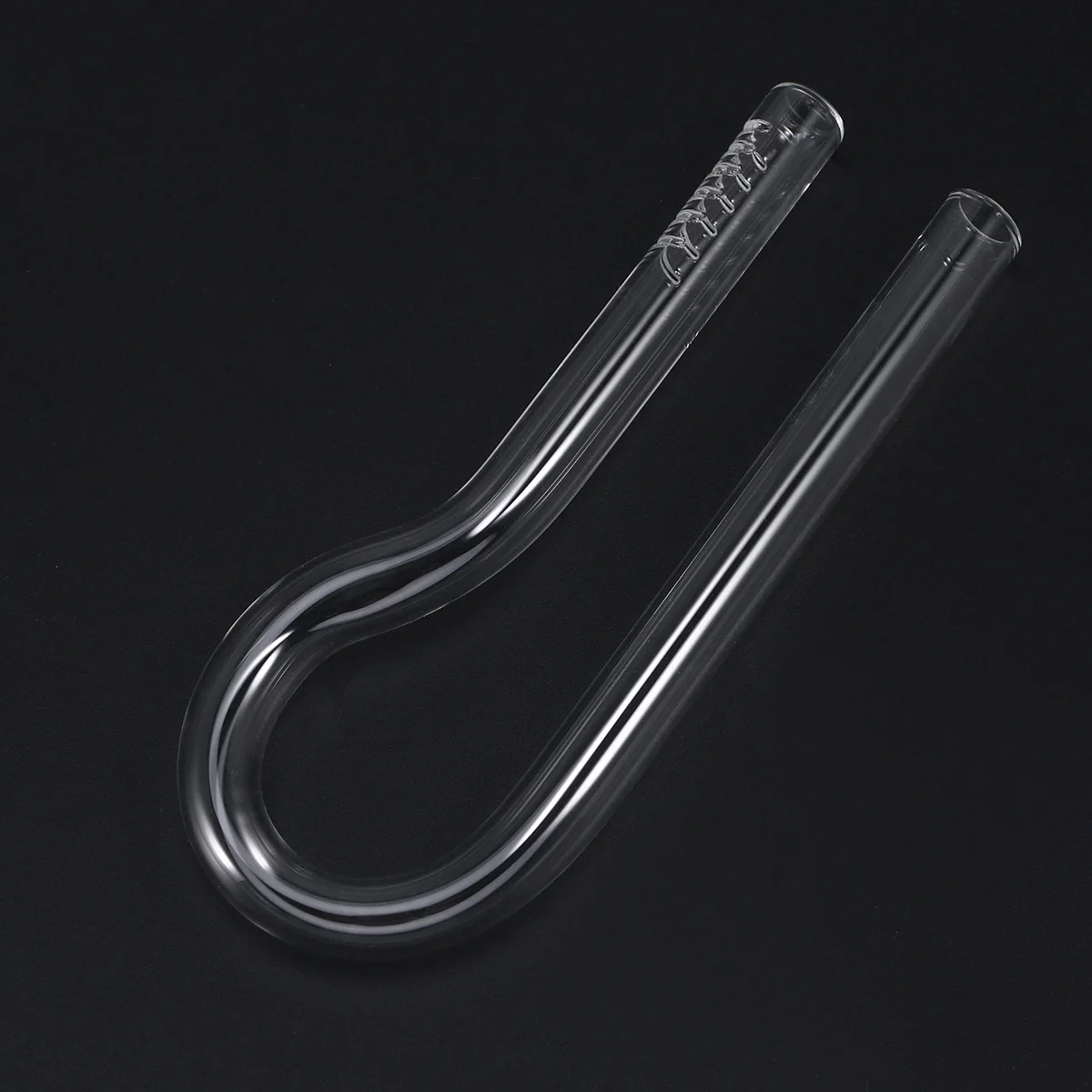

Aquarium R Shaped Glass Water Inlet Tube 13cm Oxygen Dissolving Design Fish Tank Water Outlet Tube