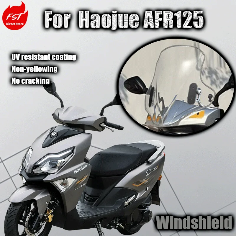 

For Haojue AFR windshield modification AFR125 heightened windshield PC windshield and rain shield accessories