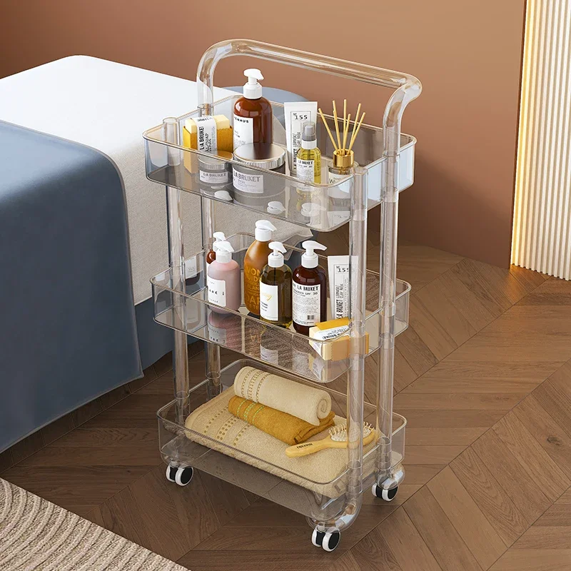 

Roulette Storage Trolley Salon Tray on Wheels Machine Laser Saloon Accessories Bar Drawer Wheeled Beauty Furniture Professional