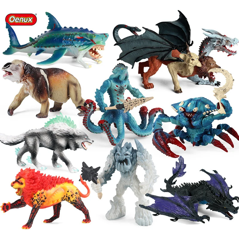 

Original Myth Dragon Monster Model Realistic Animal Action Figures Dinosaurs Demon Model PVC Collection Kids Toy Boy Gift