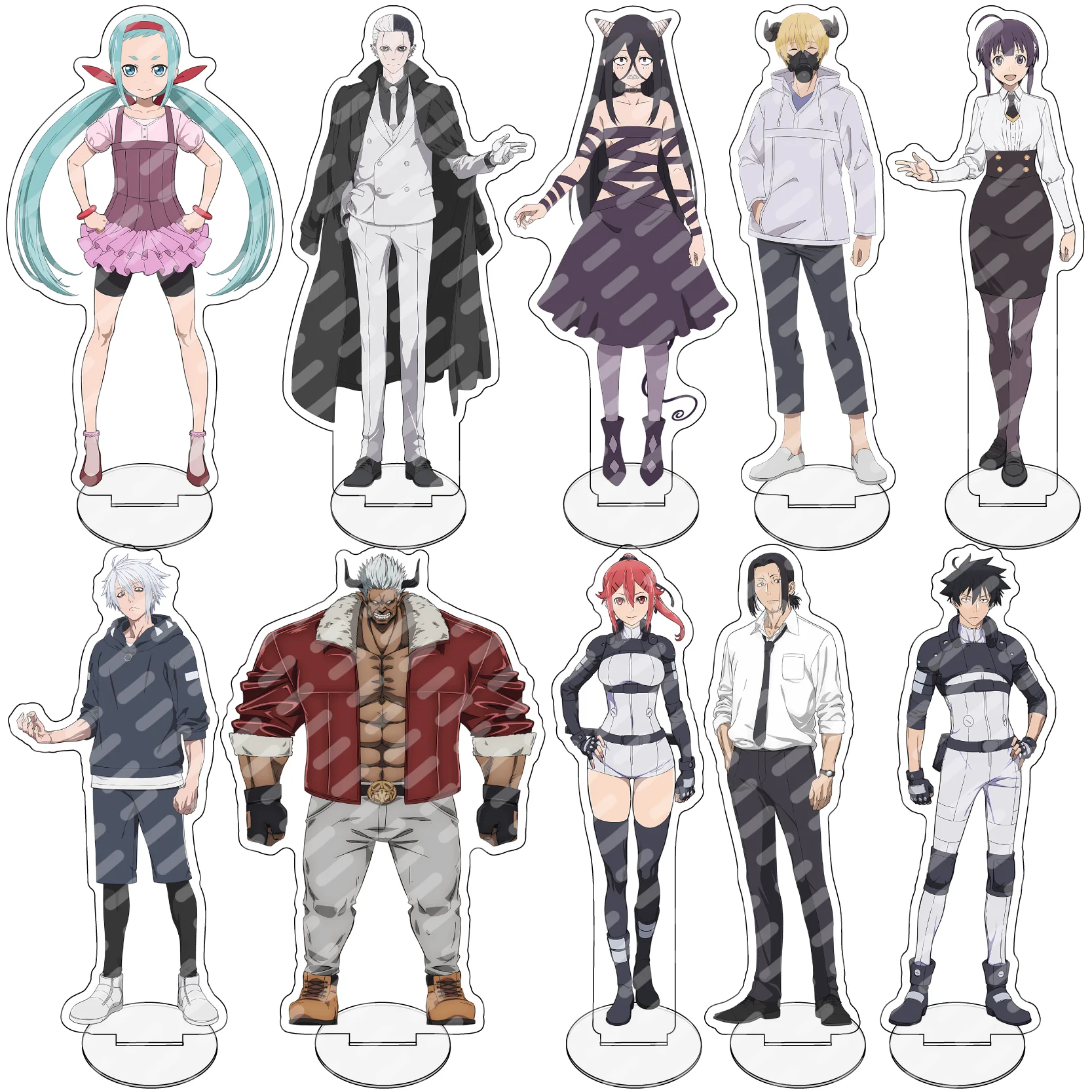 15cm Anime Manga BLACK TORCH Enameled Acrylic Character Model Stand Cartoon Room Decor Figure Display Plate Unique Keychain