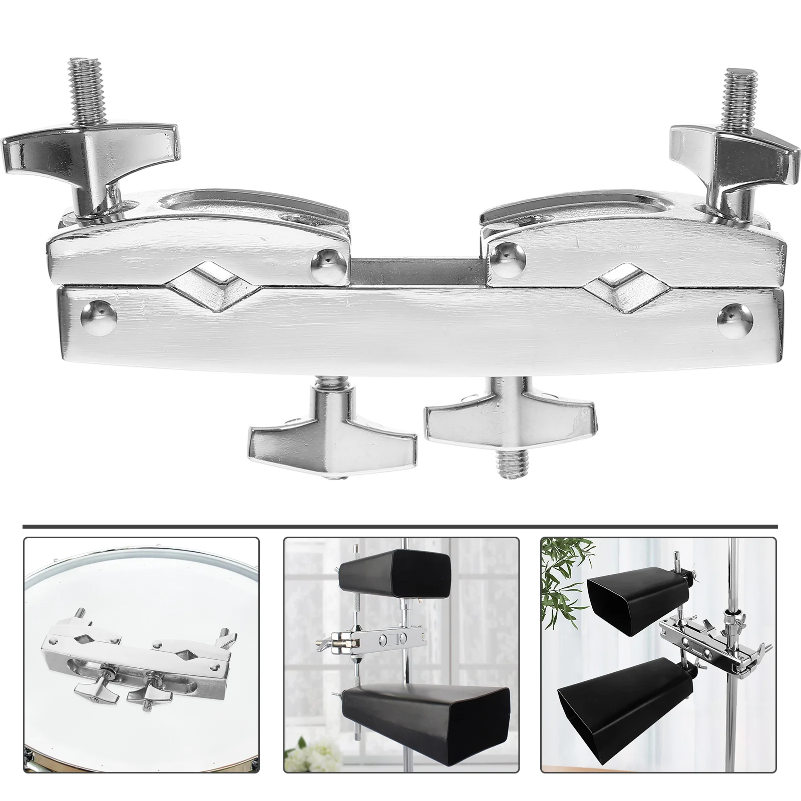 

Strike Board Accessories Cowbell Clip Holder Mount Drummer Clamp Bracket Mounting Extension Kit